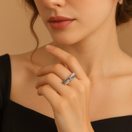 double band engagement ring